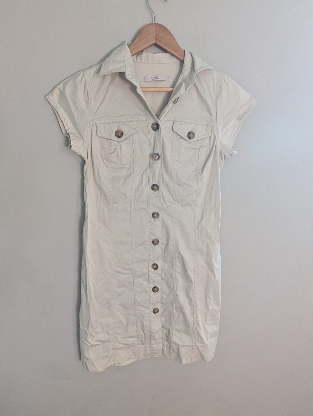 Valentino Khaki Shirt Dress Size 42